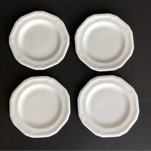 Original Mikasa Antique White Bone China Bread Dessert Plates 6 1/2" NWOT